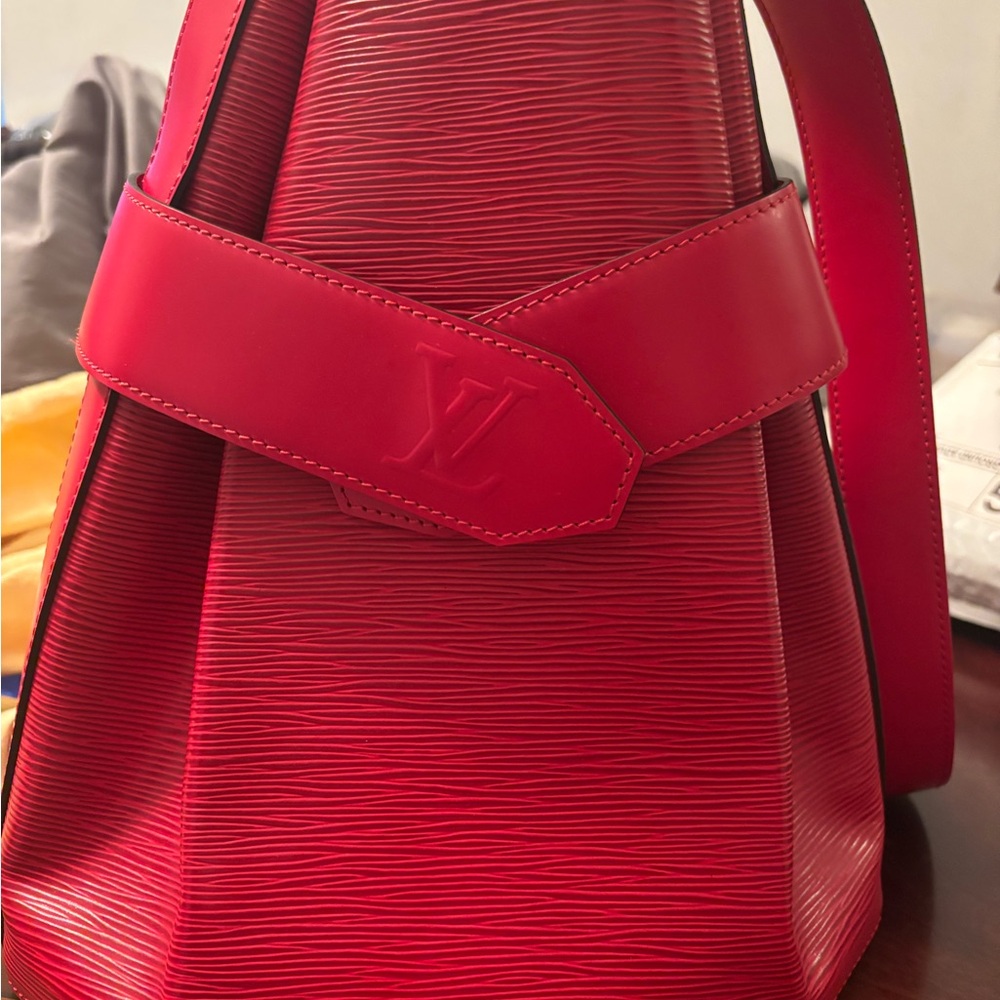 Louis Vuitton Red Epi sac Depaule